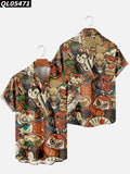 2023 Retro Style Men's Hawaiian Shirt for Summer
