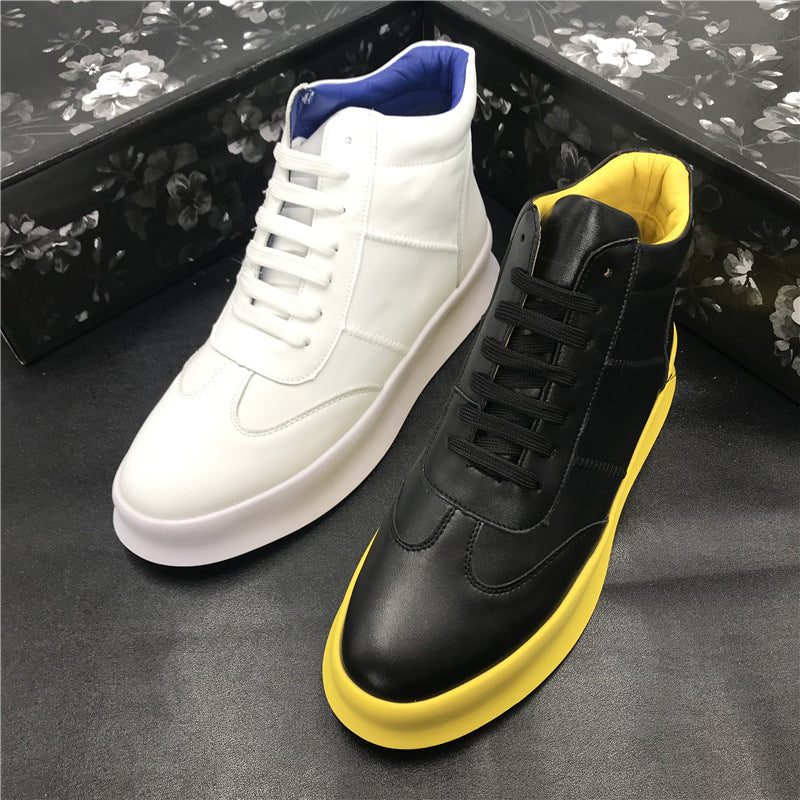 Fashionable Thick-soled High-top Casual Sneakers for Men