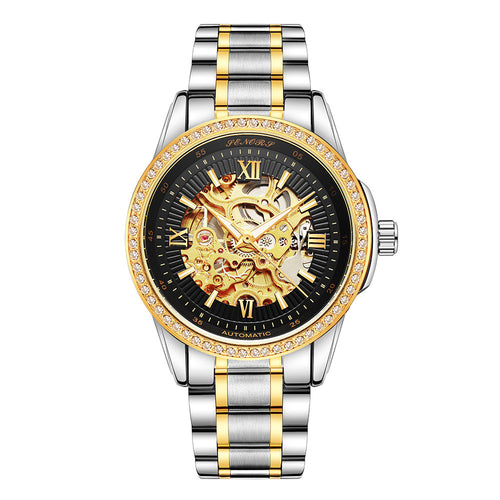 9-Hole Automatic Mechanical Watch for Men, Waterproof