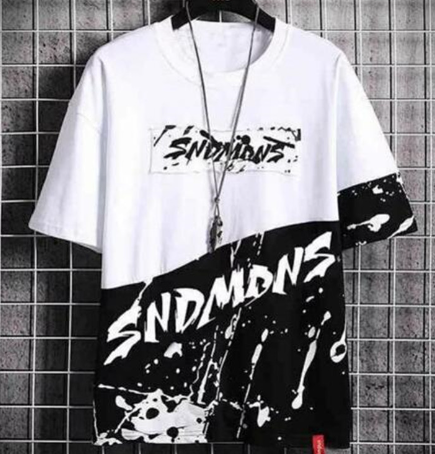 Plus Size Hip Hop Color Block Graphic T-Shirt for Men