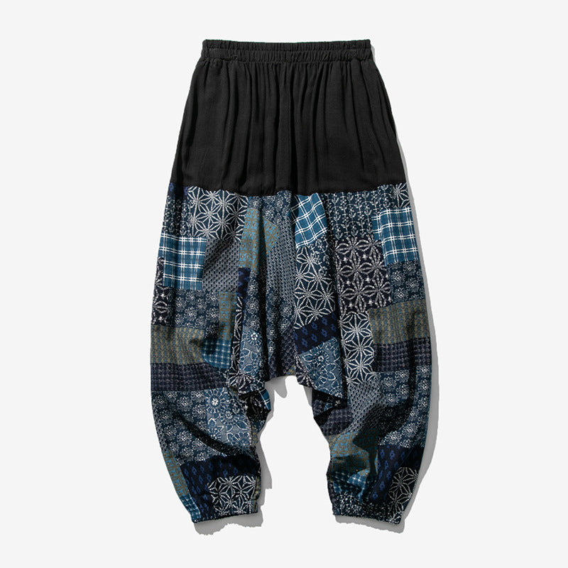 2019 Summer Men's Chinese Style Loose Harem Pants