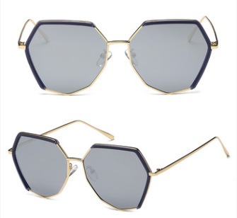 Trendy Irregular Metal Polarized Sunglasses for Men and Women