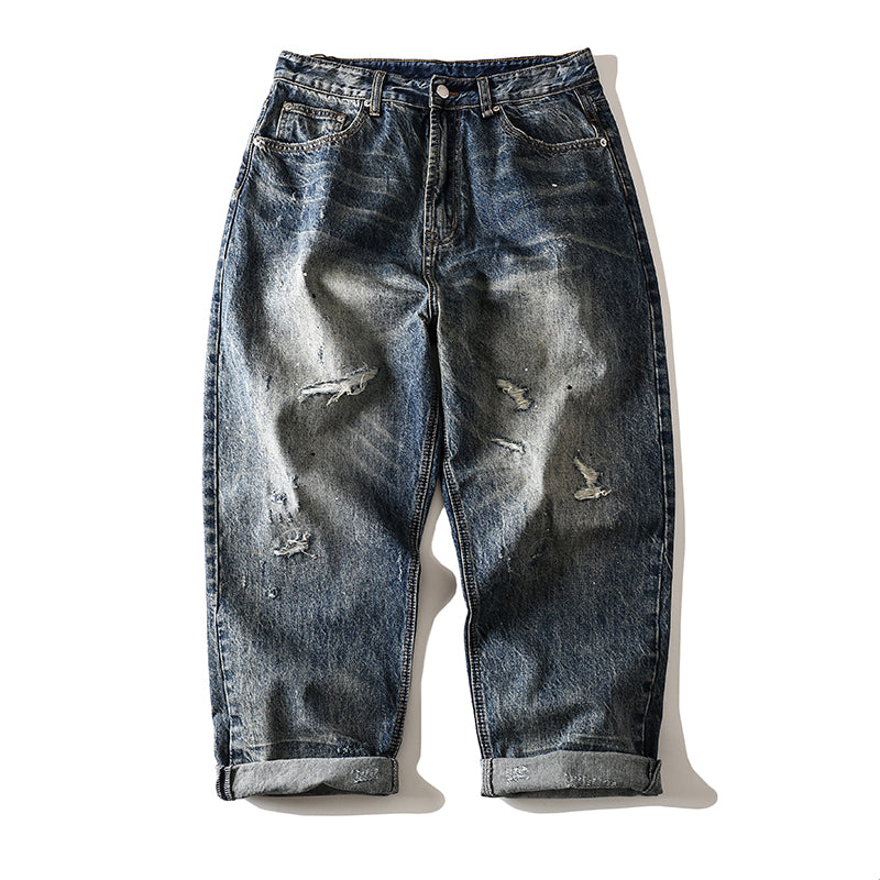 Trendy Summer Loose Casual Cropped Jeans