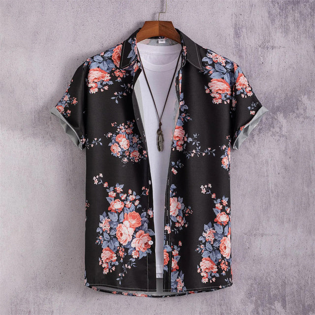 Men's Hawaiian Oversized Short Sleeve Summer Shirts