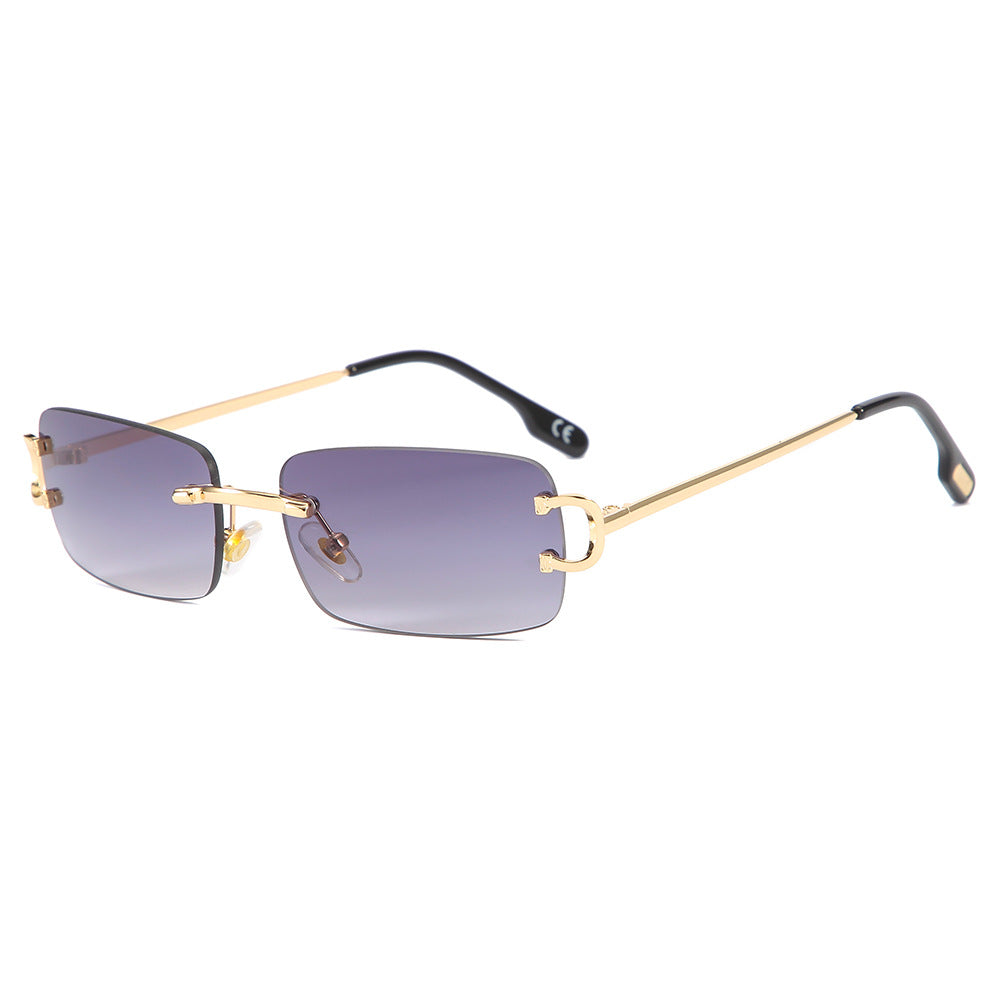 Square Frameless Sunglasses for Women - Trendy Style