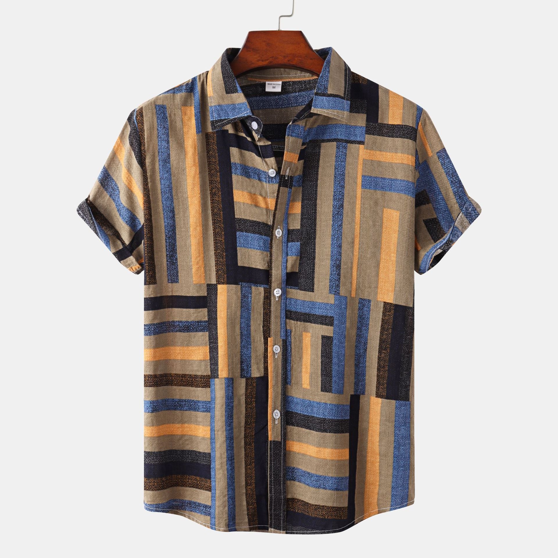 Summer Hawaiian Style Printed Men's Shirt
