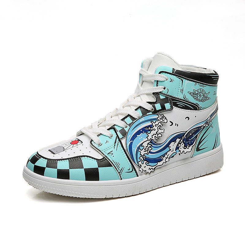 Summer Men's Breathable Couple Sneakers - Demon Slayer Design