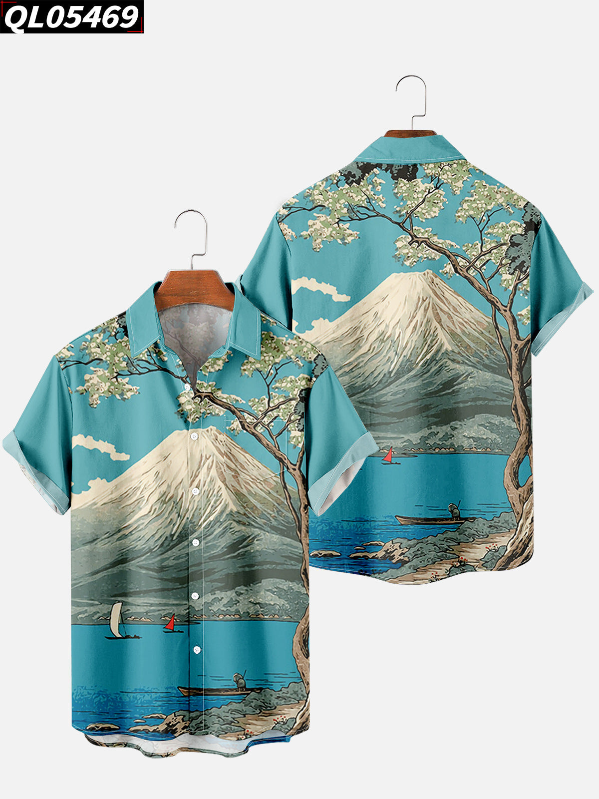 2023 Retro Style Men's Hawaiian Shirt for Summer
