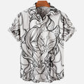 2022 Devil Horror 3D Printed Loose Hawaiian Shirt for Men