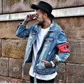 Embroidered Denim Jacket by MIJKO