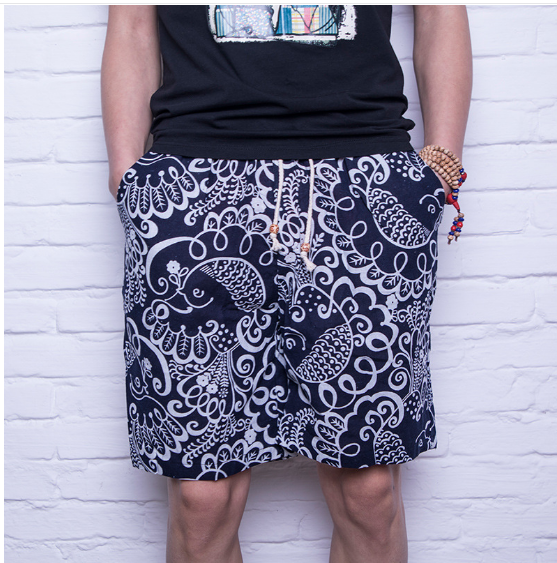 Men's Linen Beach Shorts - Casual Loose Fit