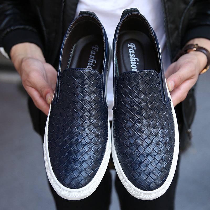 2023 Men's Casual Leather Loafers - Breathable Weave